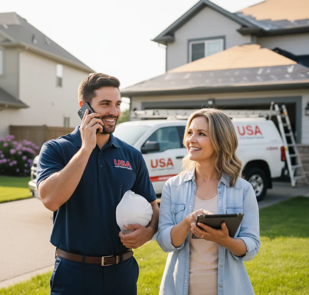 USA Roof Repair Experts customer support in Davis